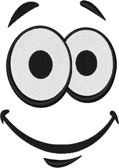 Visage sourire — Fichier broderie à télécharger | Compatible BERNINA BERNINA ADDICT