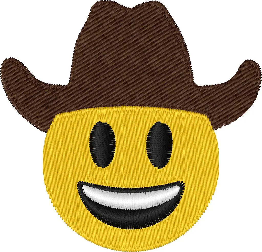 Emoji cowboy — Fichier broderie à télécharger | Compatible BERNINA BERNINA ADDICT