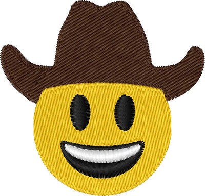 Emoji cowboy — Fichier broderie à télécharger | Compatible BERNINA BERNINA ADDICT
