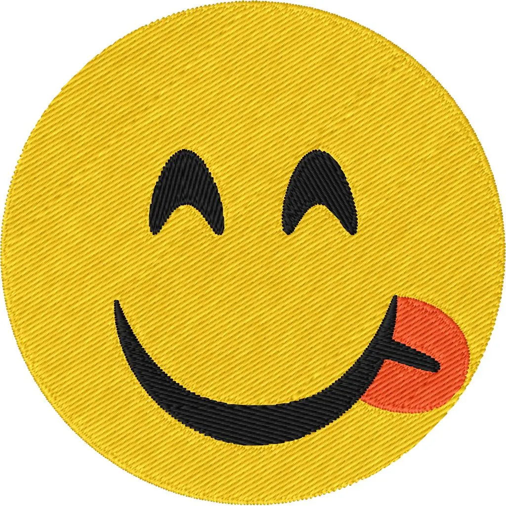 Emoji miam — Fichier broderie à télécharger | Compatible BERNINA BERNINA ADDICT