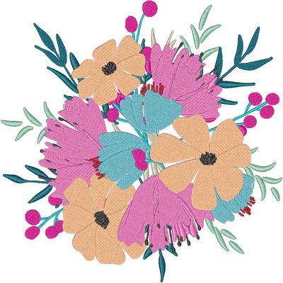 Fleurs — Fichier broderie à télécharger | Compatible BERNINA BERNINA ADDICT