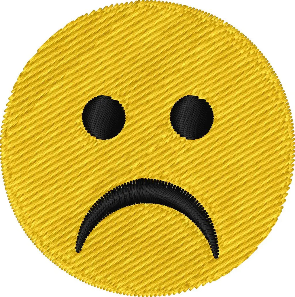 Emoji triste — Fichier broderie à télécharger | Compatible BERNINA BERNINA ADDICT
