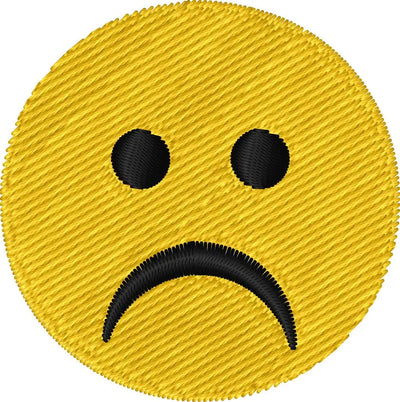 Emoji triste — Fichier broderie à télécharger | Compatible BERNINA BERNINA ADDICT