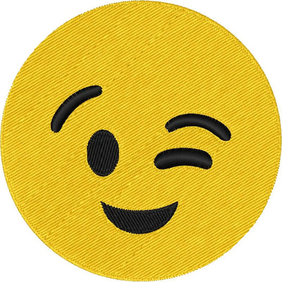 Emoji clin d'oeil — Fichier broderie à télécharger | Compatible BERNINA BERNINA ADDICT