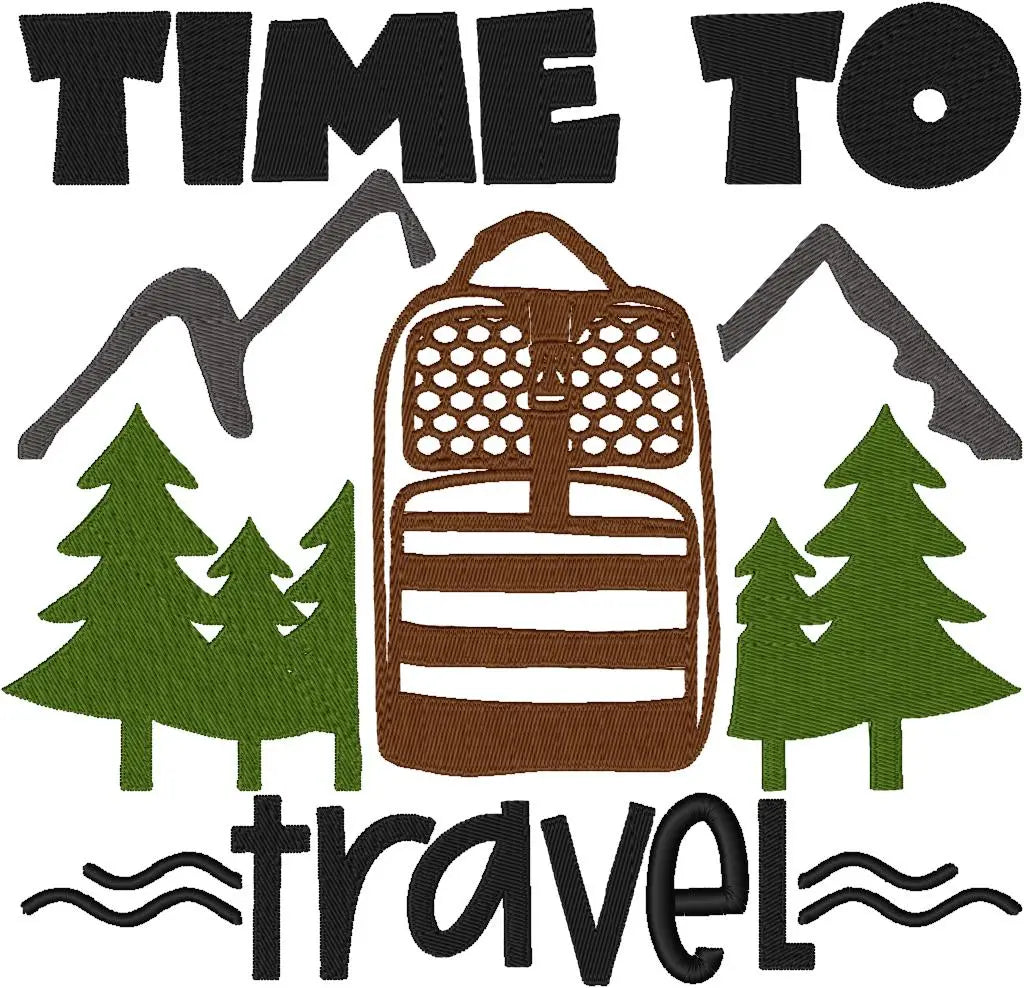 Camping — Fichier broderie à télécharger | Compatible BERNINA BERNINA ADDICT