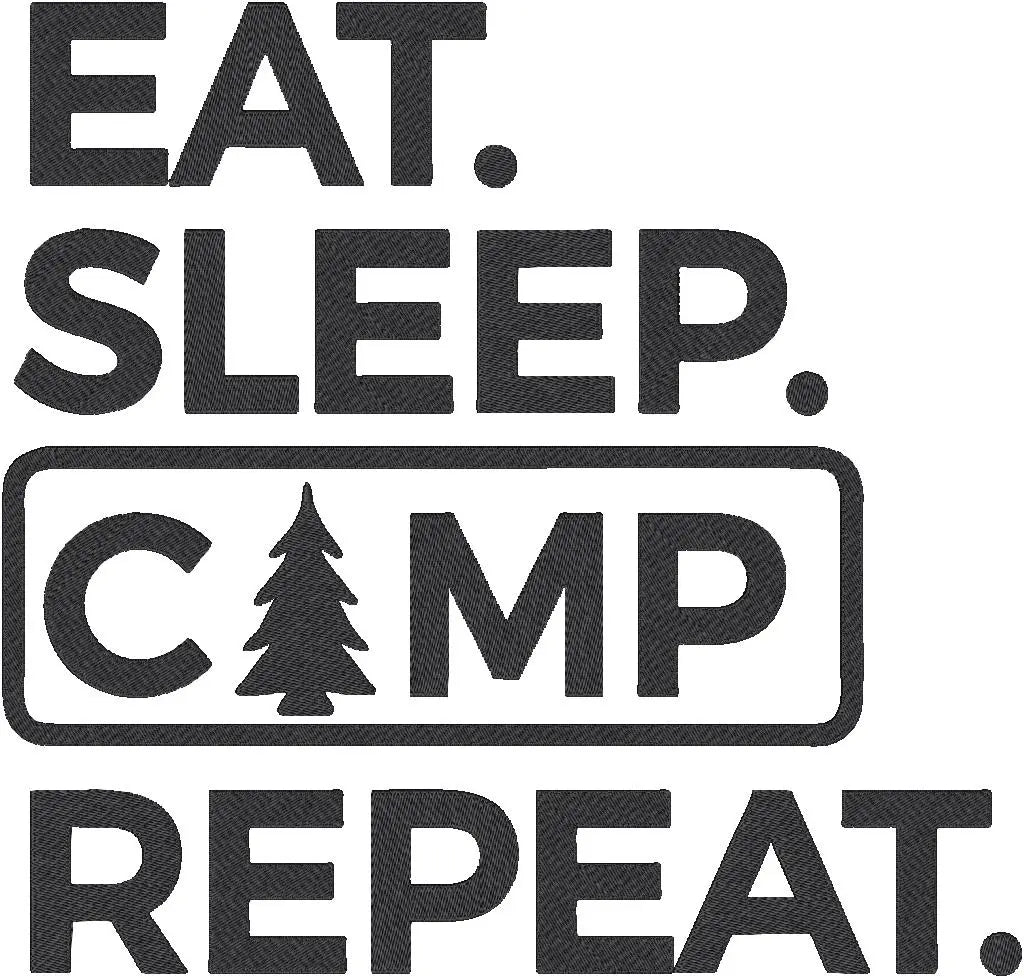 Camping — Fichier broderie à télécharger | Compatible BERNINA BERNINA ADDICT