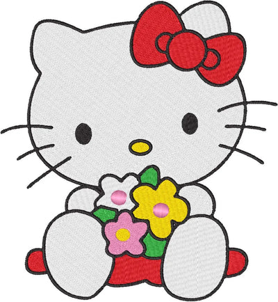 Hello Kitty — Fichier broderie à télécharger | Compatible BERNINA BERNINA ADDICT