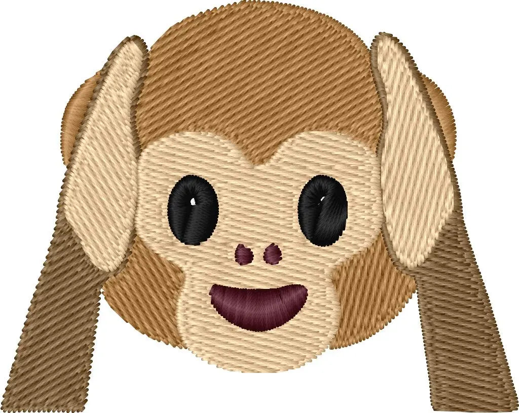Emoji singe 1 — Fichier broderie à télécharger | Compatible BERNINA BERNINA ADDICT