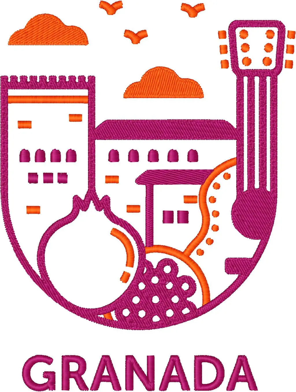 Granada — Fichier broderie à télécharger | Compatible BERNINA BERNINA ADDICT