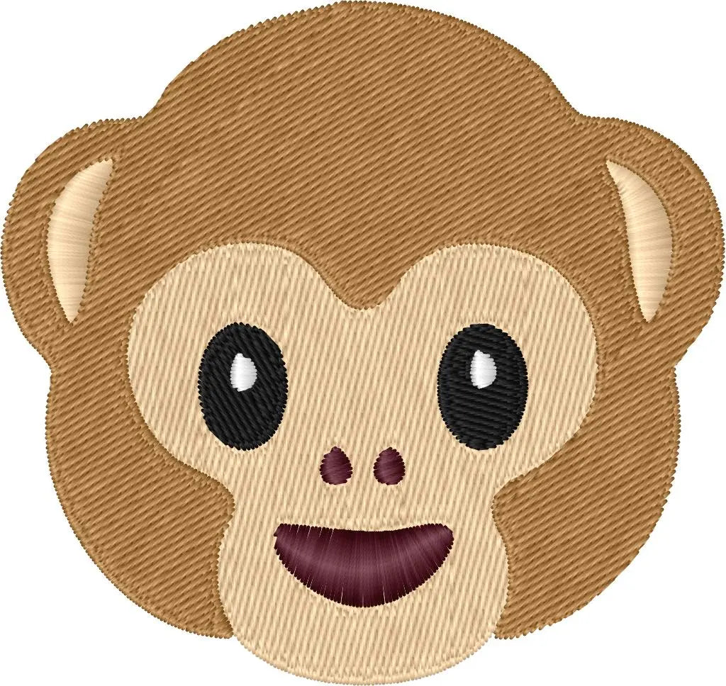 Emoji singe 3 — Fichier broderie à télécharger | Compatible BERNINA BERNINA ADDICT