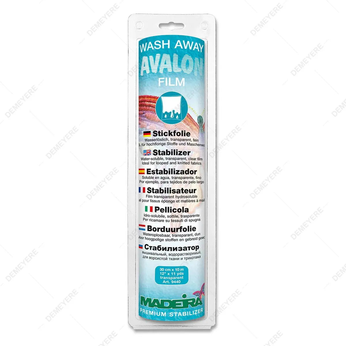 Stabilisateur MADEIRA Hydroluble Avalon Film - 30cm x 10m BERNINA ADDICT