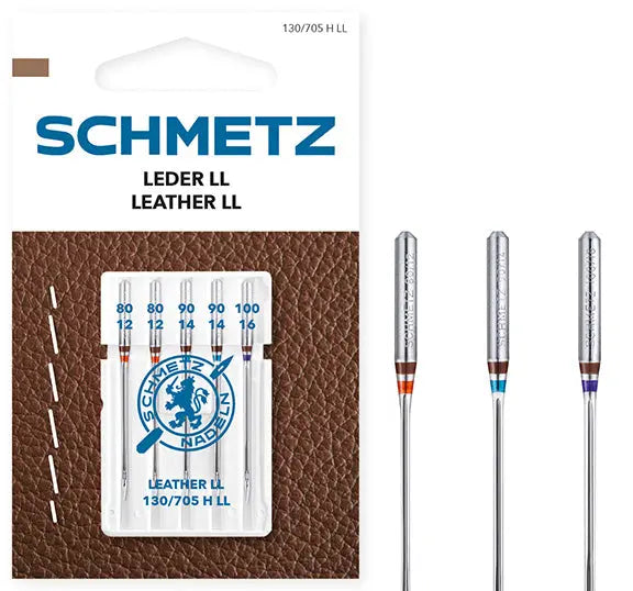 Aiguilles Schmetz Cuir Pack 80/90/100 x5 — compatibles toutes machines à coudre BERNINA BERNINA ADDICT
