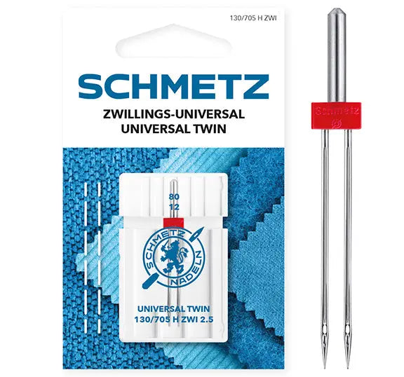 Aiguilles Schmetz Universelle Double 80 x 2,5 — compatibles toutes machines à coudre BERNINA BERNINA ADDICT