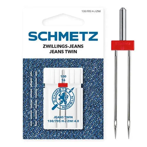 Aiguilles Schmetz Jean Double 100 x 4,0 — compatibles toutes machines à coudre BERNINA BERNINA ADDICT