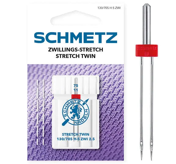 Aiguilles Schmetz Stretch Double 75 x 2,5 — compatibles toutes machines à coudre BERNINA BERNINA ADDICT