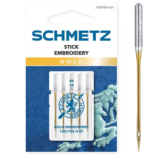 Aiguilles Schmetz Gold Broderie n°90 — compatibles toutes machines à coudre BERNINA BERNINA ADDICT
