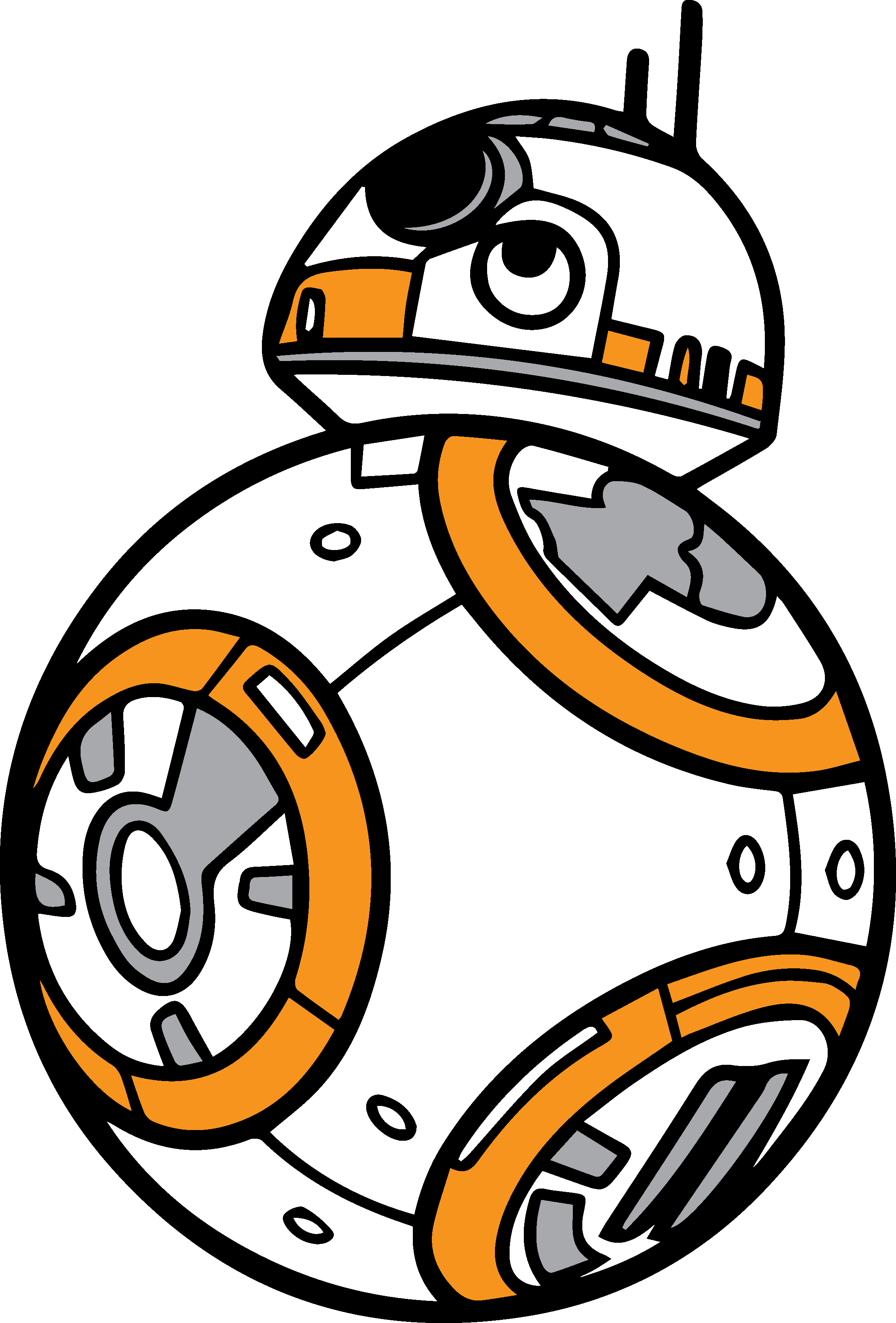 Star Wars BB-8 couleurs 