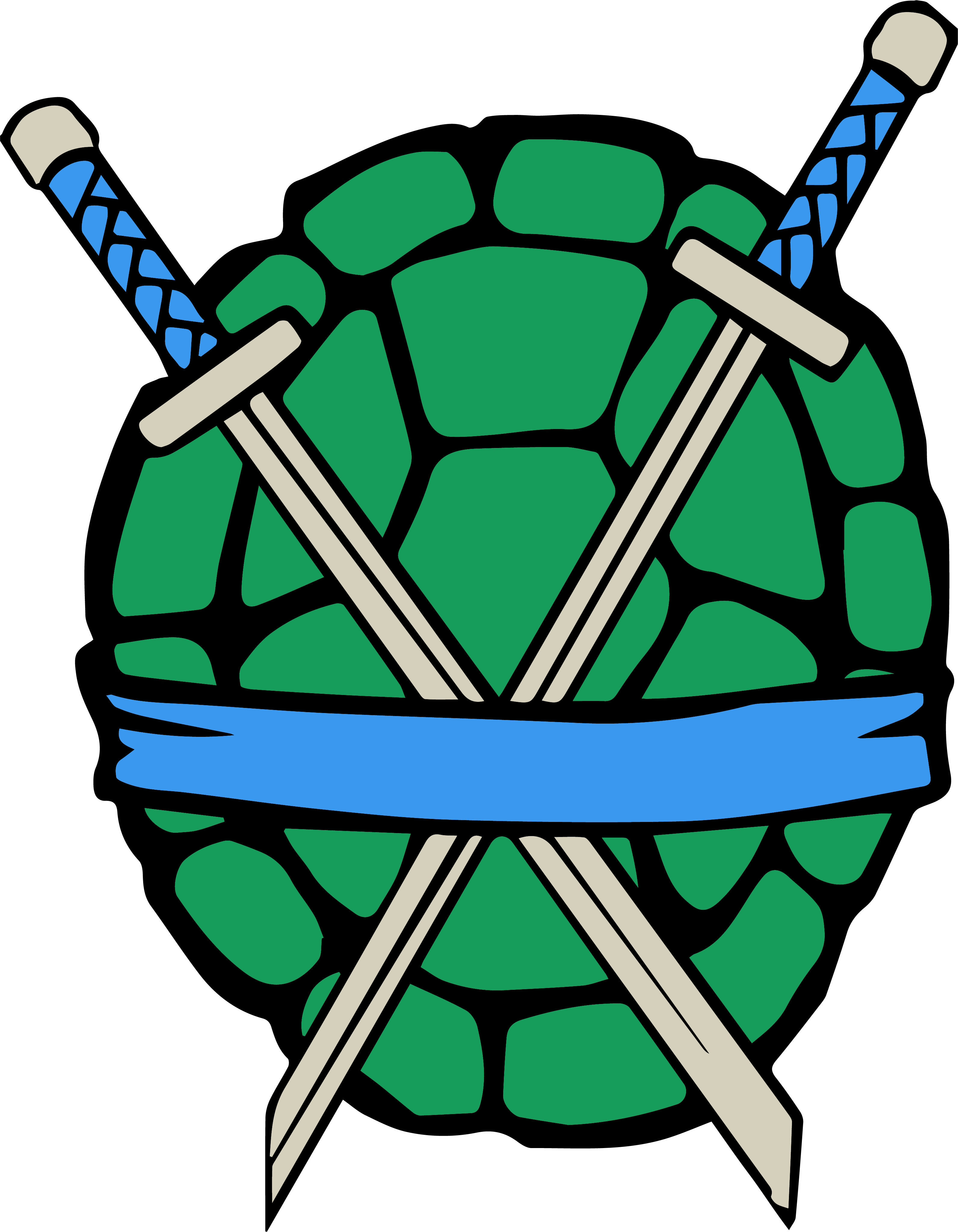 Tortue Ninja 23 — Fichier broderie à télécharger | Compatible BERNINA BERNINA ADDICT