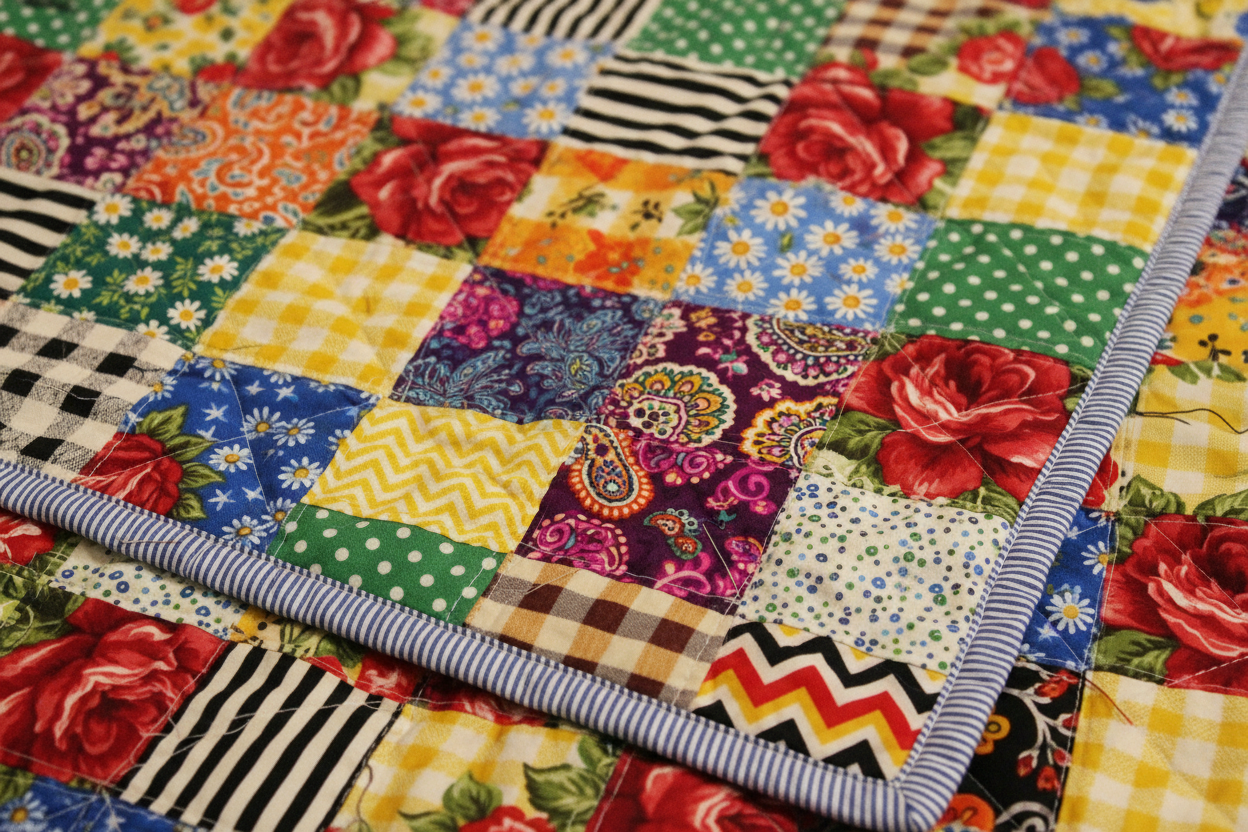 Projet patchwork réalisé avec la BERNINA 475 QE – assemblage précis Quilter's Edition